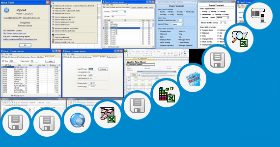 Software collection for Zip Code Distance Matrix Excel
