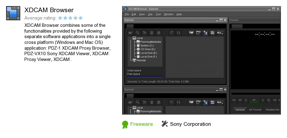 webbrowsers internet browser add ins plug ins xdcam browser