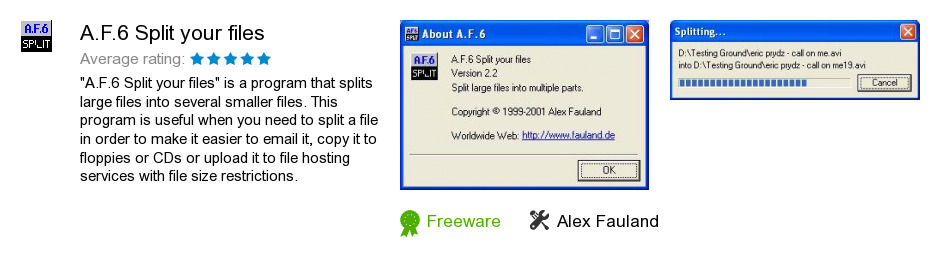 A.F.6 Split your files