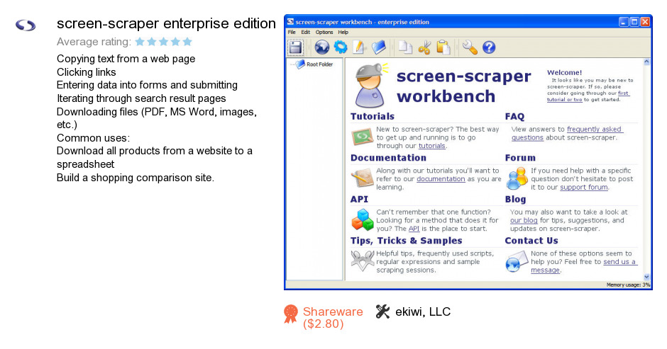 Screen-scraper enterprise edition
