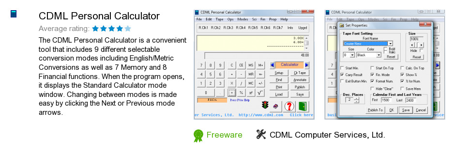 CDML Personal Calculator