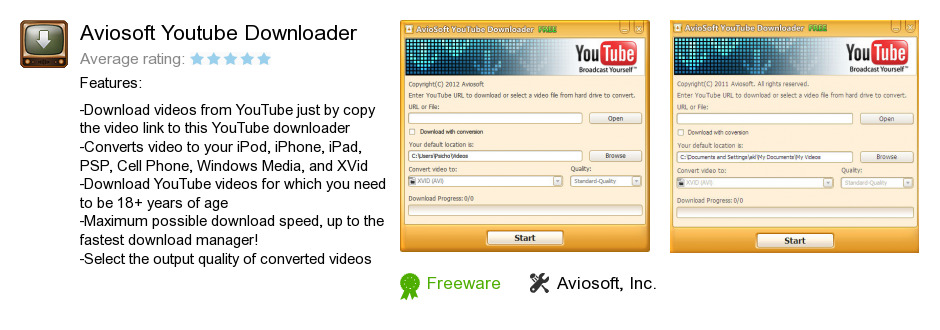 Aviosoft Youtube Downloader