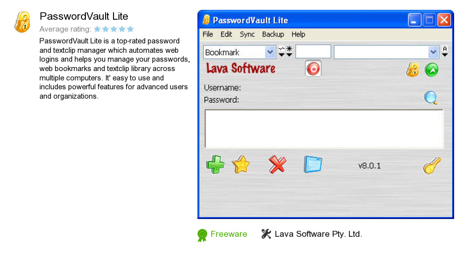 PasswordVault Lite