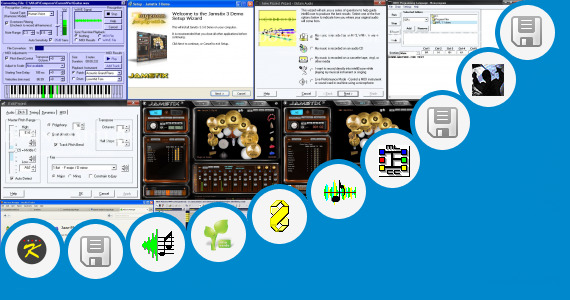 Software collection for Jazz Midi Sequences