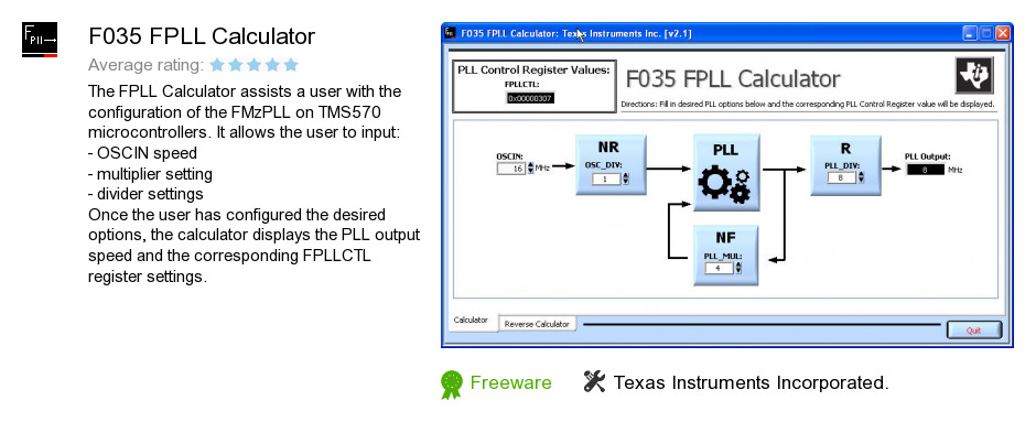 F035 FPLL Calculator