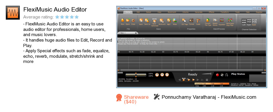 FlexiMusic Audio Editor