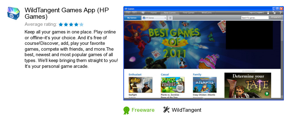 WildTangent Games App (HP Games)