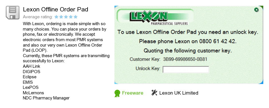 Lexon Offline Order Pad