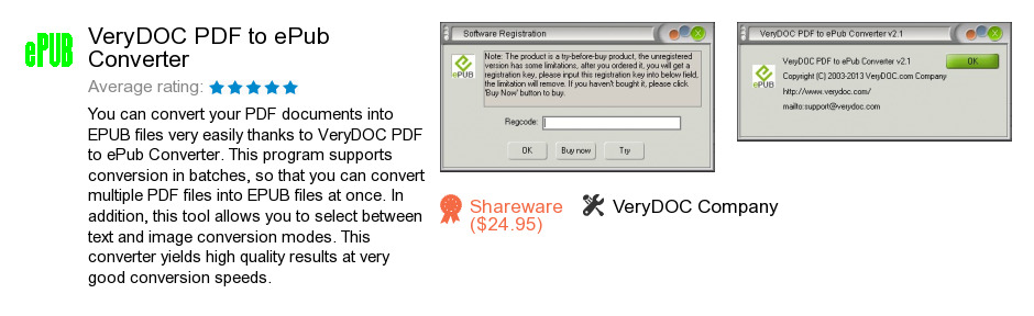 VeryDOC PDF to ePub Converter