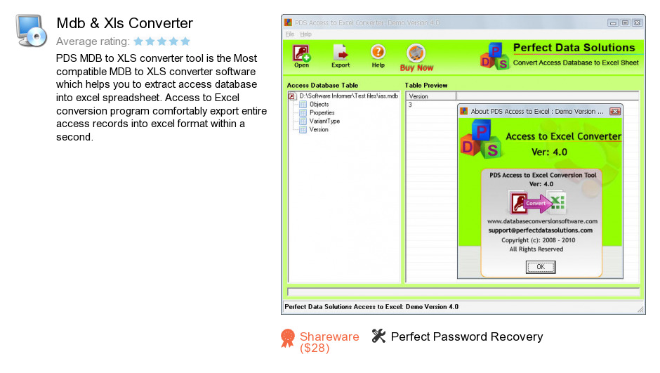Mdb & Xls Converter
