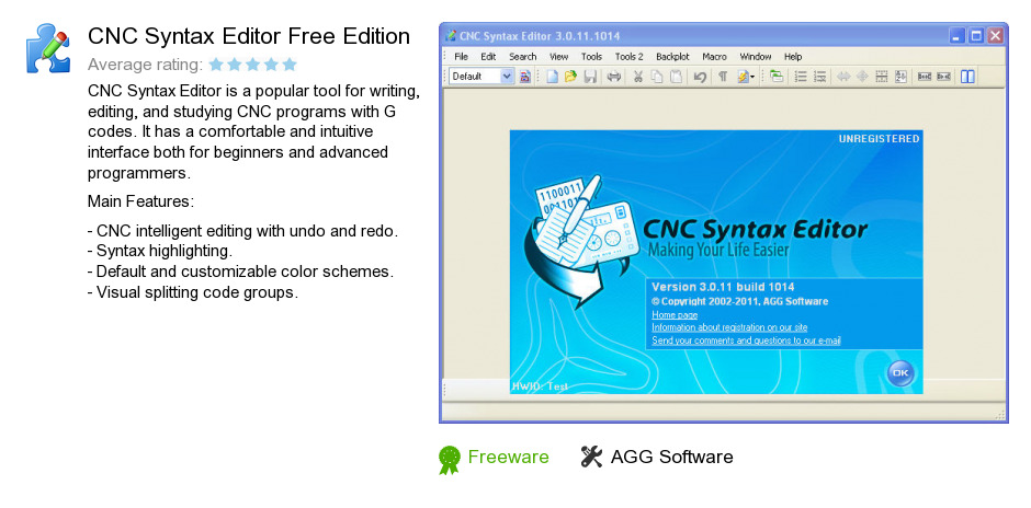 CNC Syntax Editor Free Edition