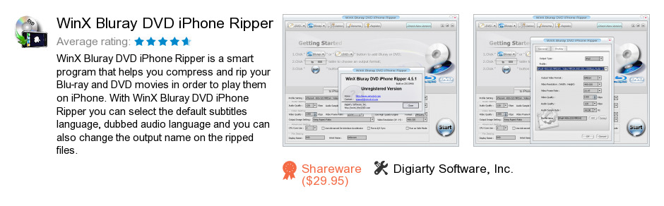 WinX Bluray DVD iPhone Ripper