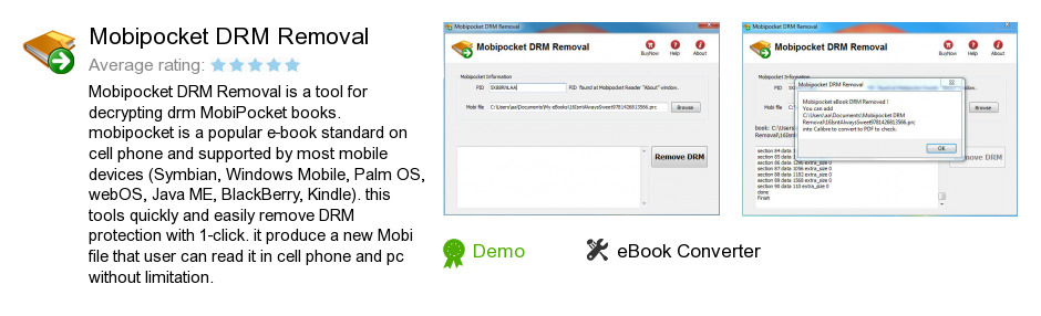 Mobipocket DRM Removal