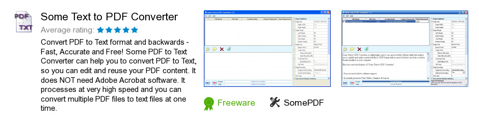 Some Text to PDF Converter