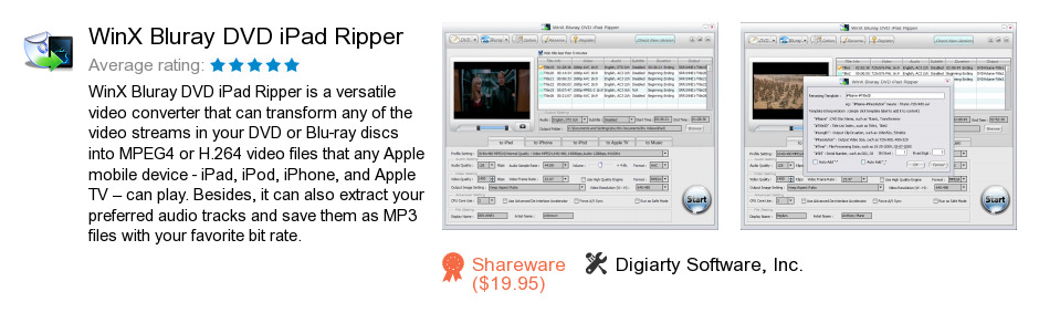 WinX Bluray DVD iPad Ripper