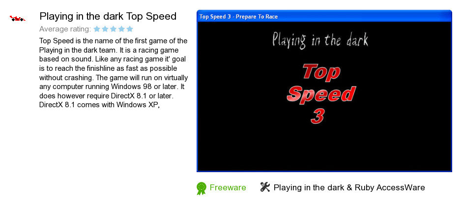 Playing in the dark Top Speed