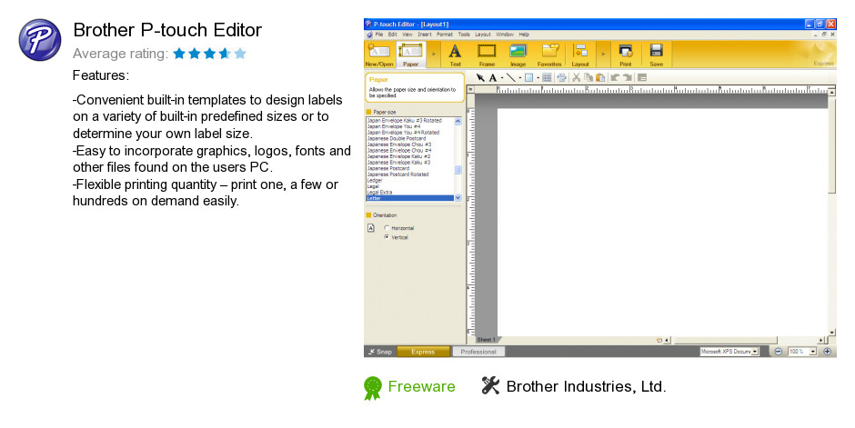 brother p touch editor 5.2 download
