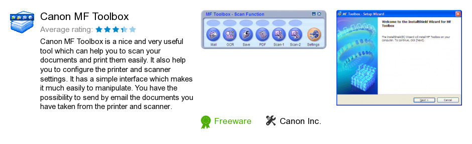 Canon MF Toolbox