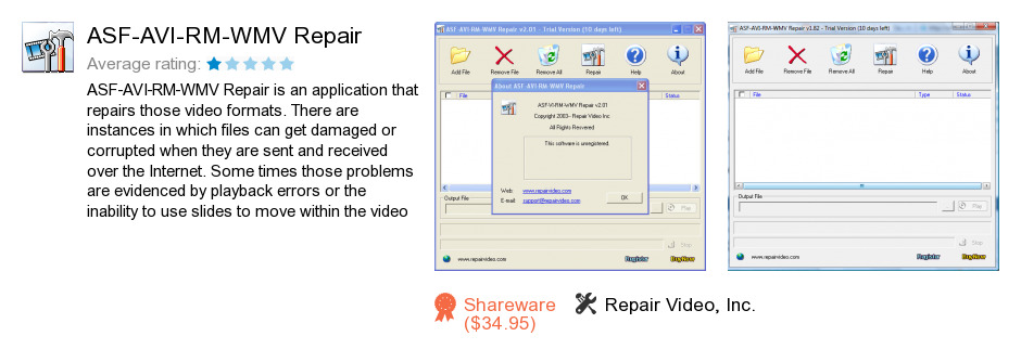 ASF-AVI-RM-WMV Repair