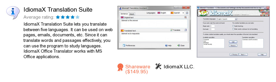 IdiomaX Translation Suite