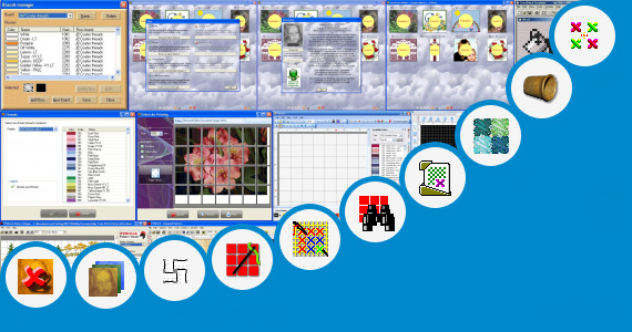 Software collection for Cross Stitch Patterns College Logos