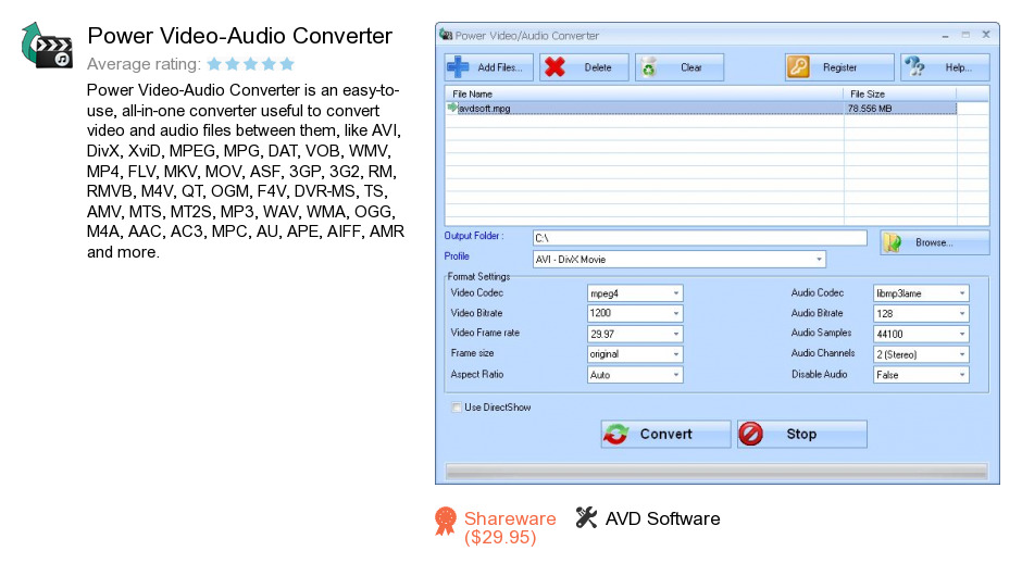 Power Video-Audio Converter