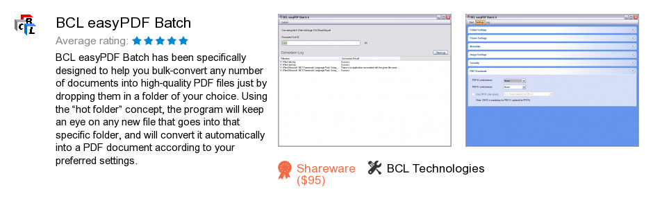 review bcl easypdf batch is a product developed by bcl technologies we ...