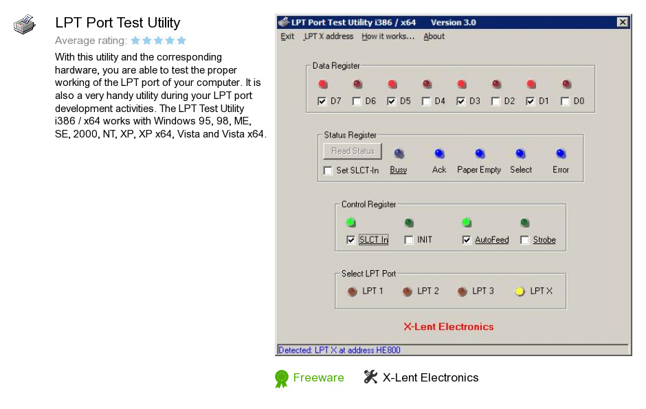 LPT Port Test Utility
