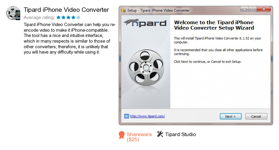 Tipard iPhone Video Converter