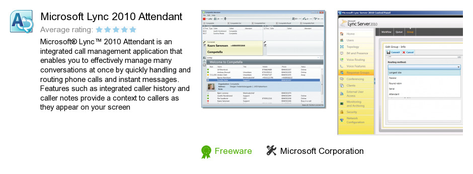 Microsoft Lync 2010 Attendant