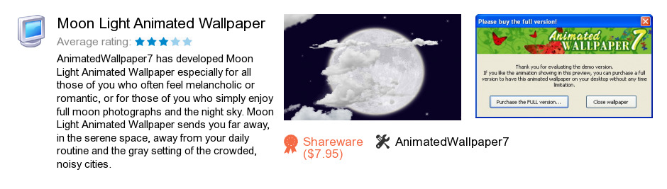 Moon Light Animated Wallpaper