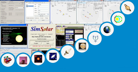 Software collection for Solar System Orbit Animation