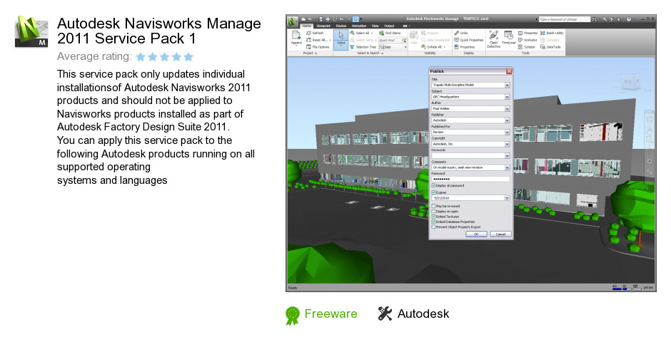 Autodesk Navisworks Manage 2011 Service Pack 1