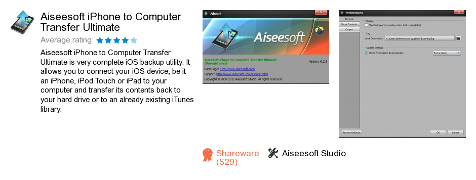 Aiseesoft iPhone to Computer Transfer Ultimate