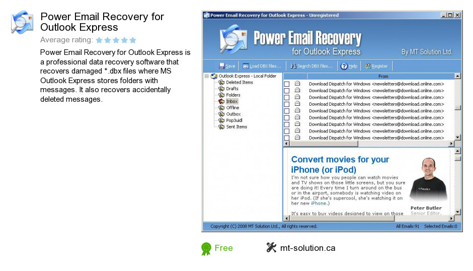 Power Email Recovery for Outlook Express