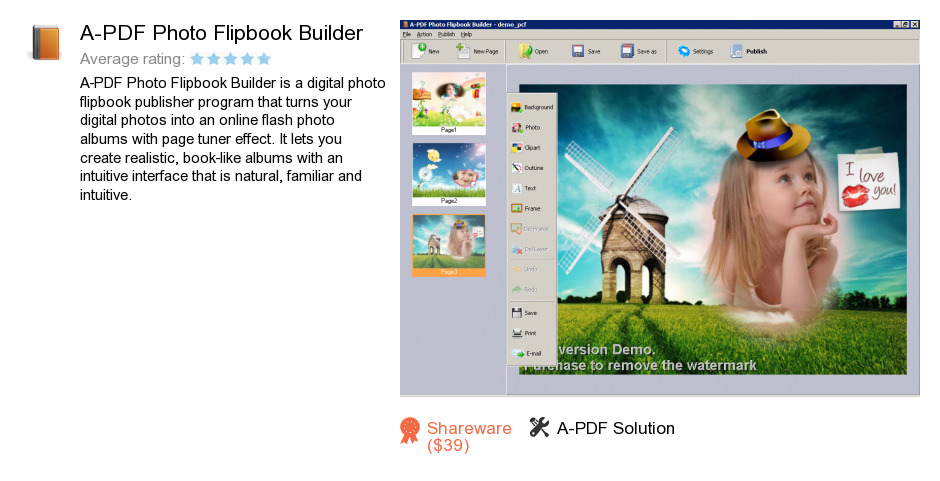 A-PDF Photo Flipbook Builder