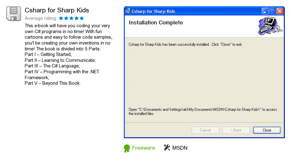 Csharp for Sharp Kids