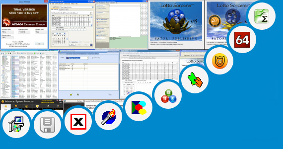 Software collection for Extreme Lotto Number Matrix System