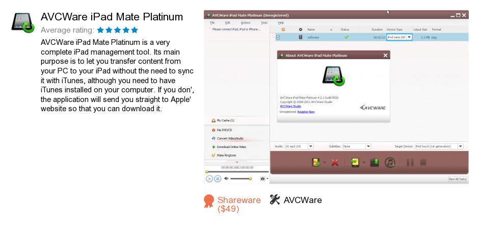 AVCWare iPad Mate Platinum