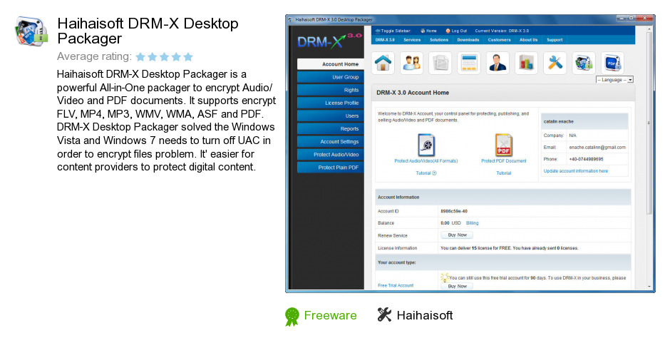 Haihaisoft DRM-X Desktop Packager