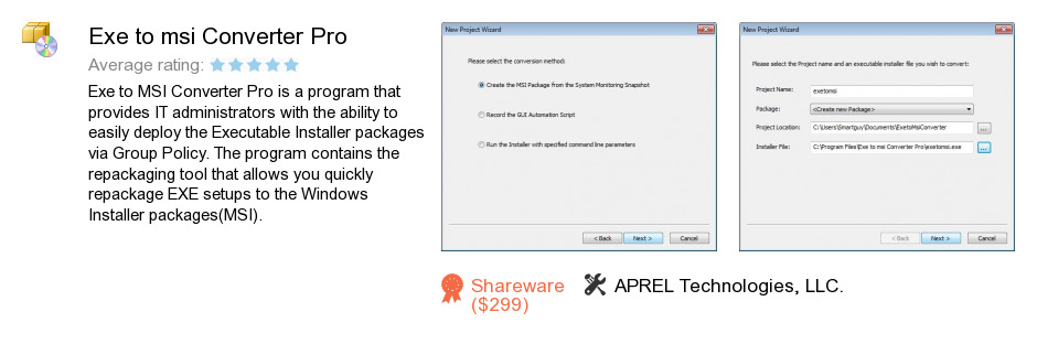 Exe to msi Converter Pro