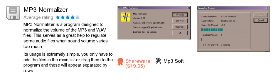Free MP3 Normalizer Download: 3,160,429 bytes