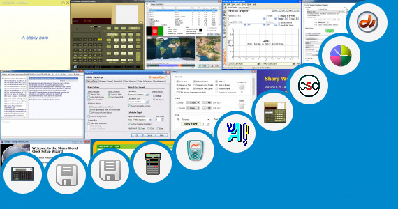 Software collection for Sharp Calculator Emulator