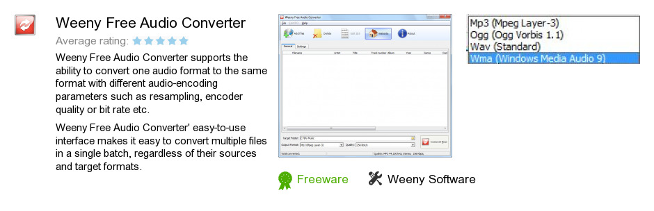 Weeny Free Audio Converter