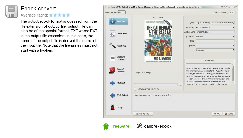 Ebook convert