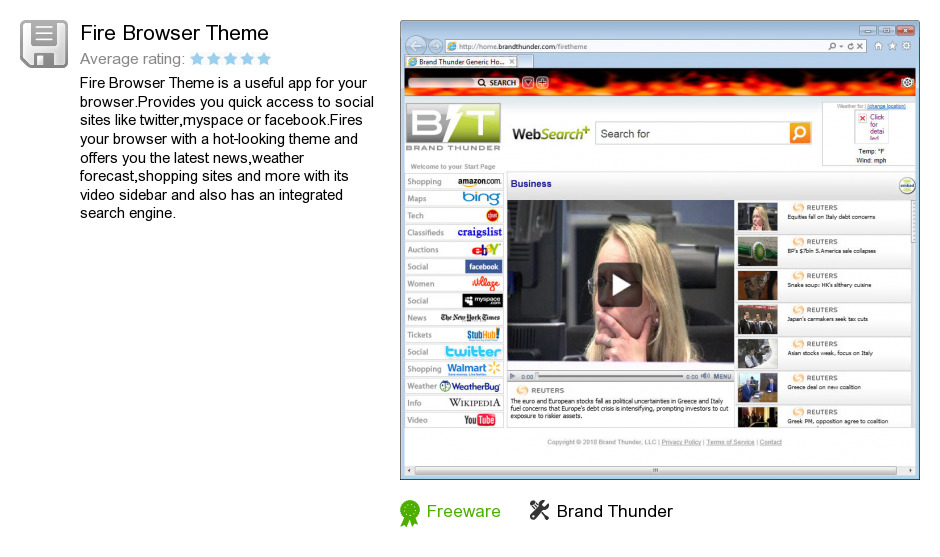Fire Browser Theme