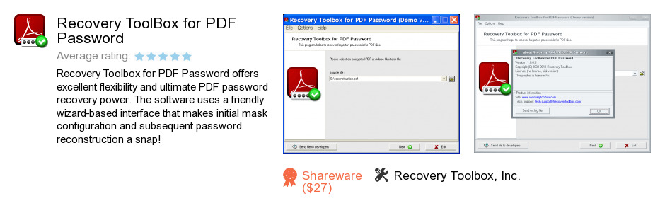 Recovery ToolBox for PDF Password