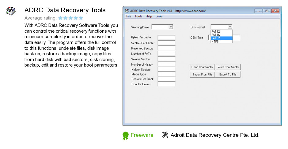 ADRC Data Recovery Tools