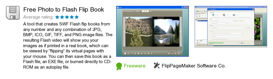 Free Photo to Flash Flip Book