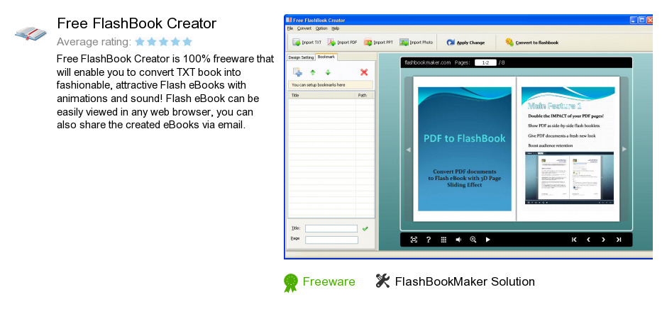 Free FlashBook Creator